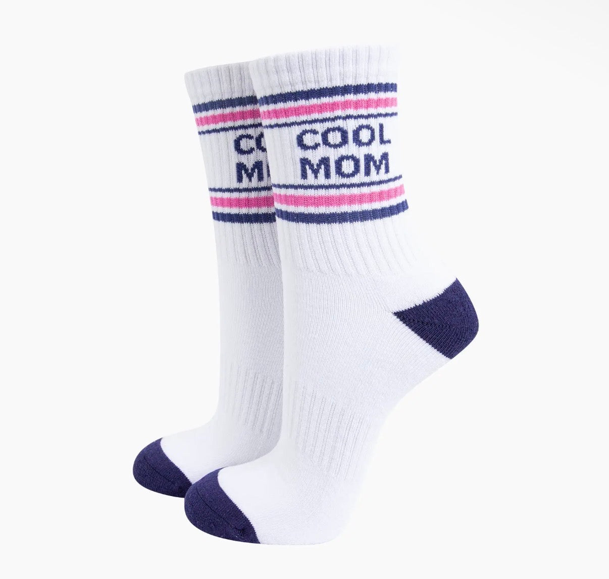 Cool Mom Organic Cotton Sports Socks in White