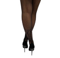 Fishnet Tights With Knitted Bow & Diamantés