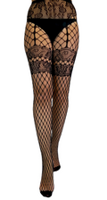 Garter Net Tights