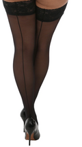 Jive Seamed Curvy Super Stretch Lace Top Hold-Ups